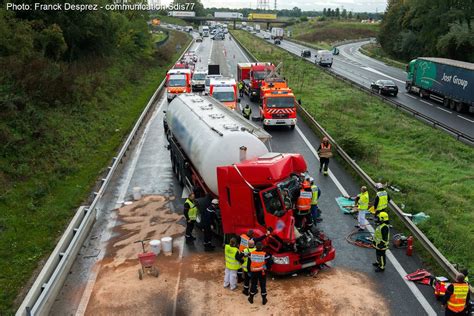 accident a104 ce matin